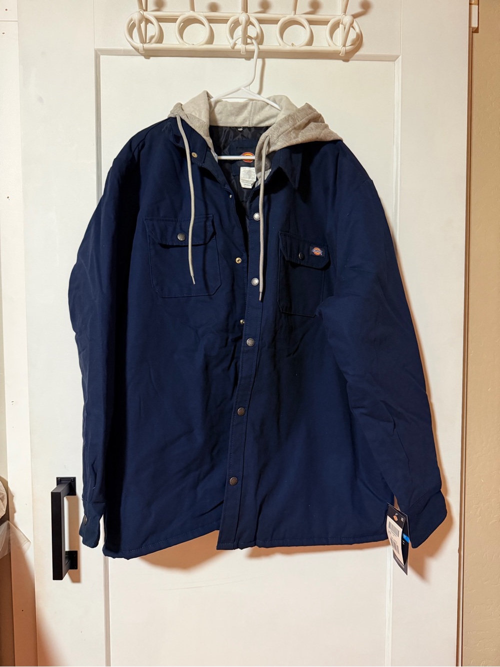 Dickies Navy Jacket with Gray Hooded Liner